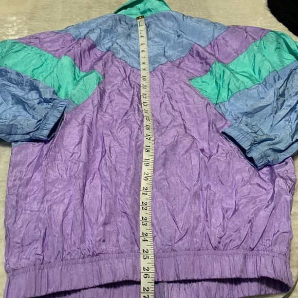 New Pierre Cardin Mens Multi Brute VTG Windbreaker Full Zip Jacket Size Large - Picture 8 of 8